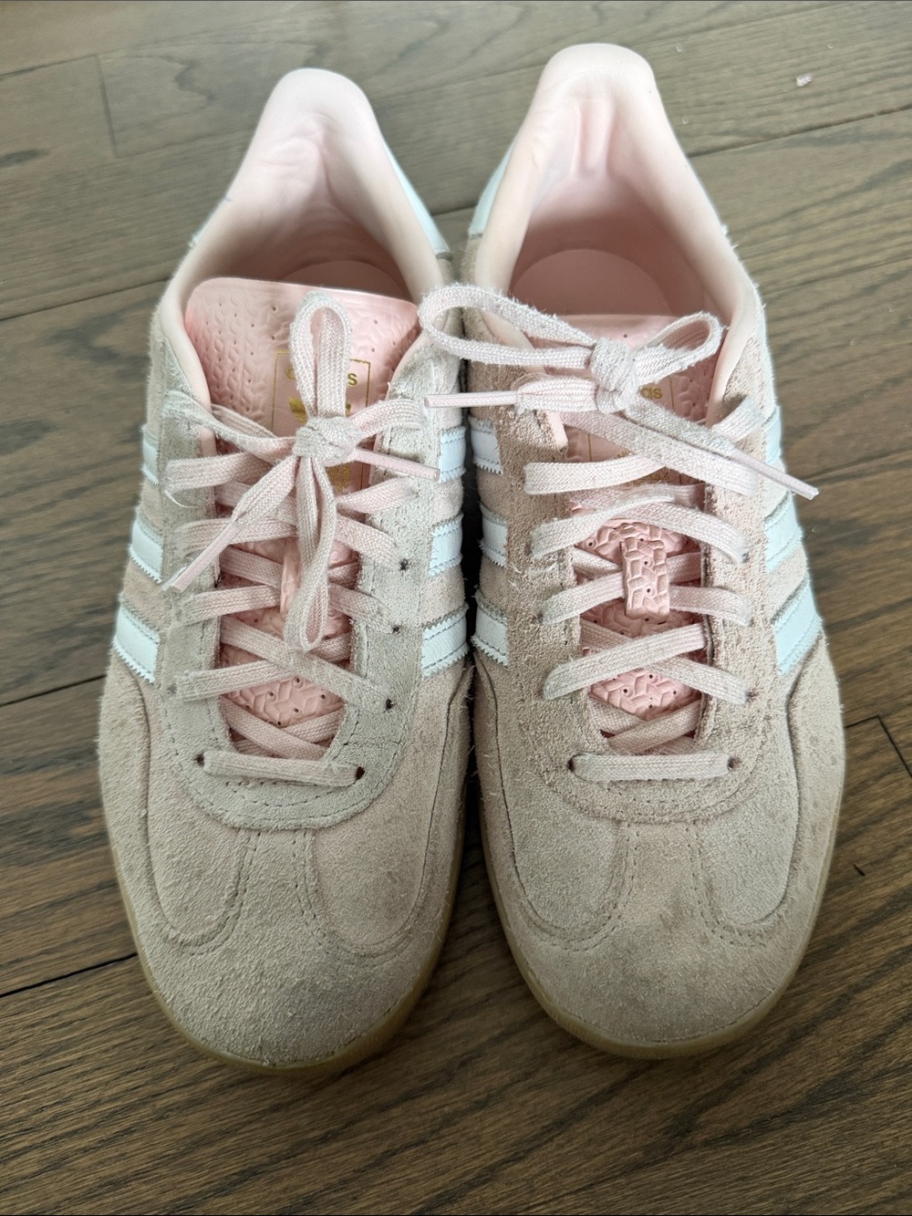adidas Women’s Gazelle Light Pink Suede Sneakers 7.5